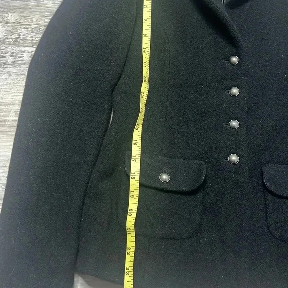 Women’s Talbots Italian Wool Black Blazer Jacket Size 4 - Picture 8 of 10